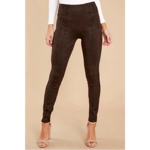 SPANX Faux Suede High-Rise Leggings